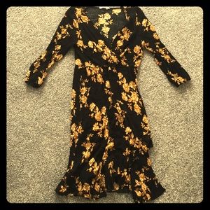 Floral Wrap dress